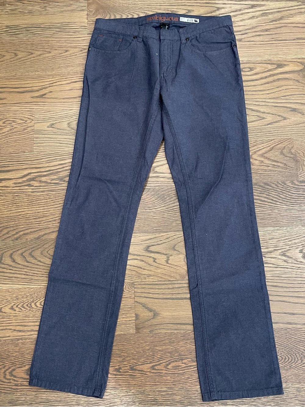 Ambiguous Dark Navy Straight-Leg Pants